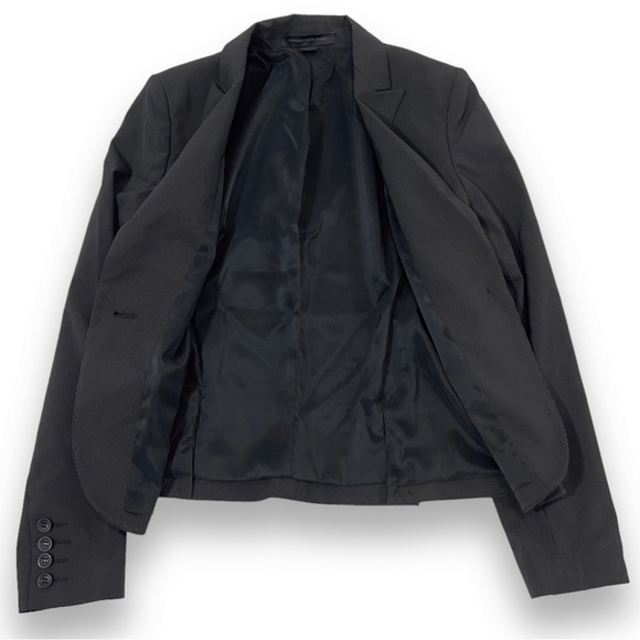 Express Design Studio Blazer One-Button Black Pinstripe Y2K - Picture 7 of 15